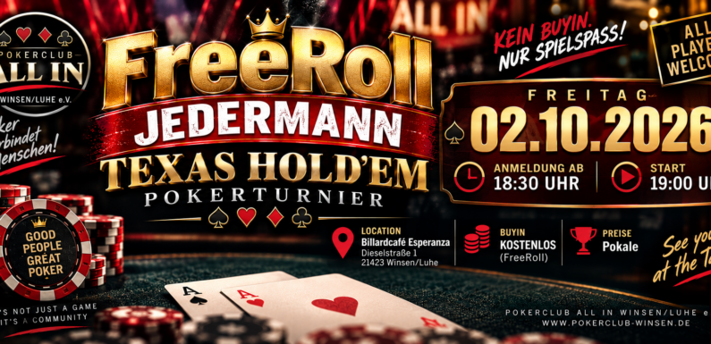 18. Jedermann Texas Hold’em Pokerturnier